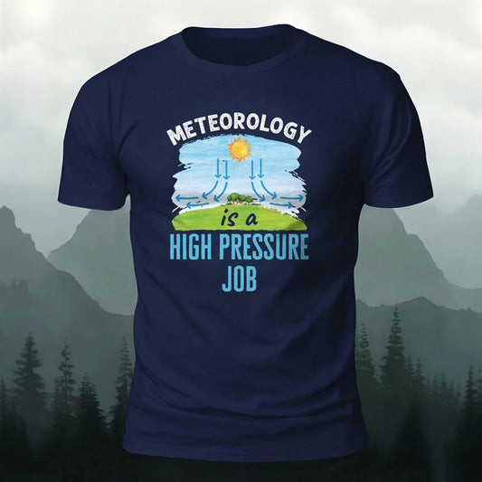 Premium Cotton Meteorology Print Casual T‑Shirt
