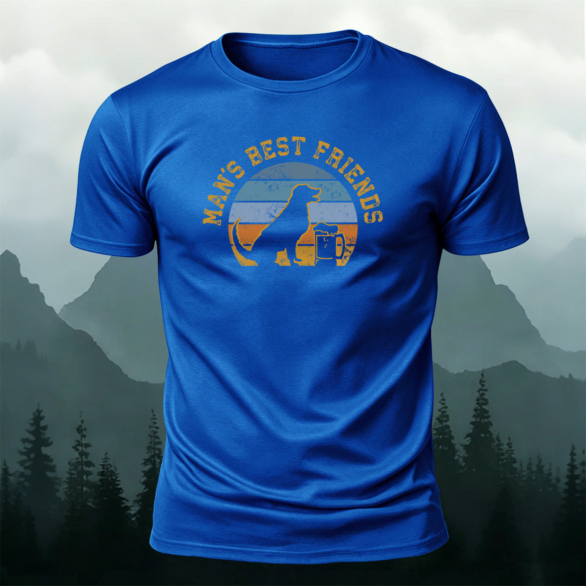 100% Cotton Man’s Best Friend Crew-Neck T-Shirt