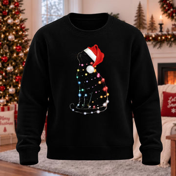 DTG Christmas Kitty Printed Round Neck Sweatshirt