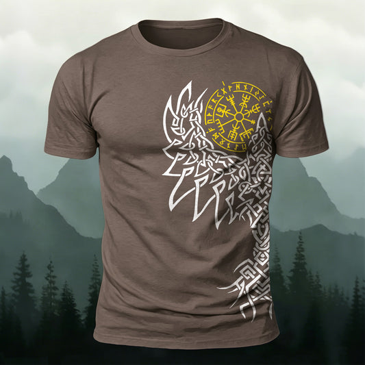 Soft Cotton Retro Tribal Print Casual T-Shirt