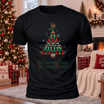Oh Chemistree Printed Casual Short Sleeve T-Shirt