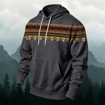 Aztec Tribal Geometric Pattern Versatile Hoodie