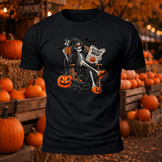 Halloween Mood Printed Short Sleeve T-Shirt