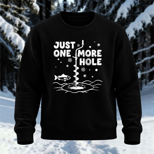 Just One More Hole Printed Round Neck Sweatshirt