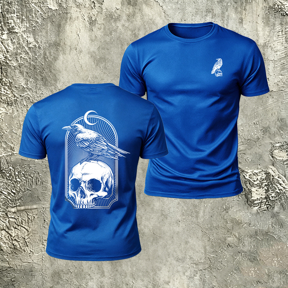 Skull Bird Casual Premium Cotton T-Shirt