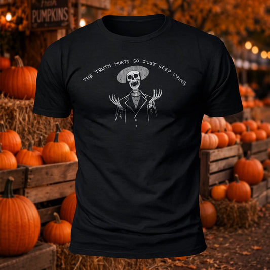 Just Keep Lying Printed Short Sleeve T-Shirt