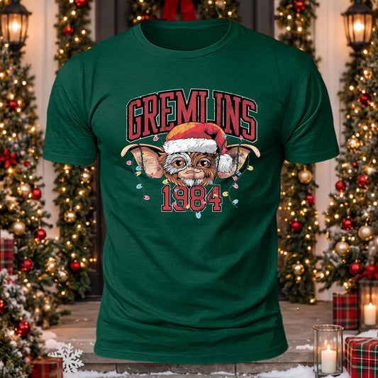 Gremlins Christmas Printed Short Sleeve T-Shirt