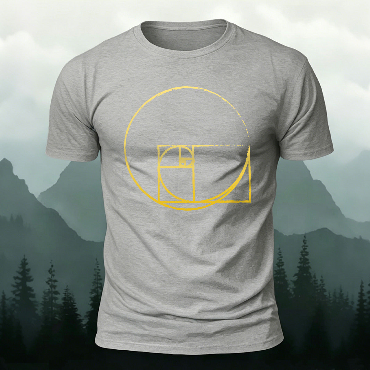 Minimalist Geometric Pattern Breathable Material T-shirt