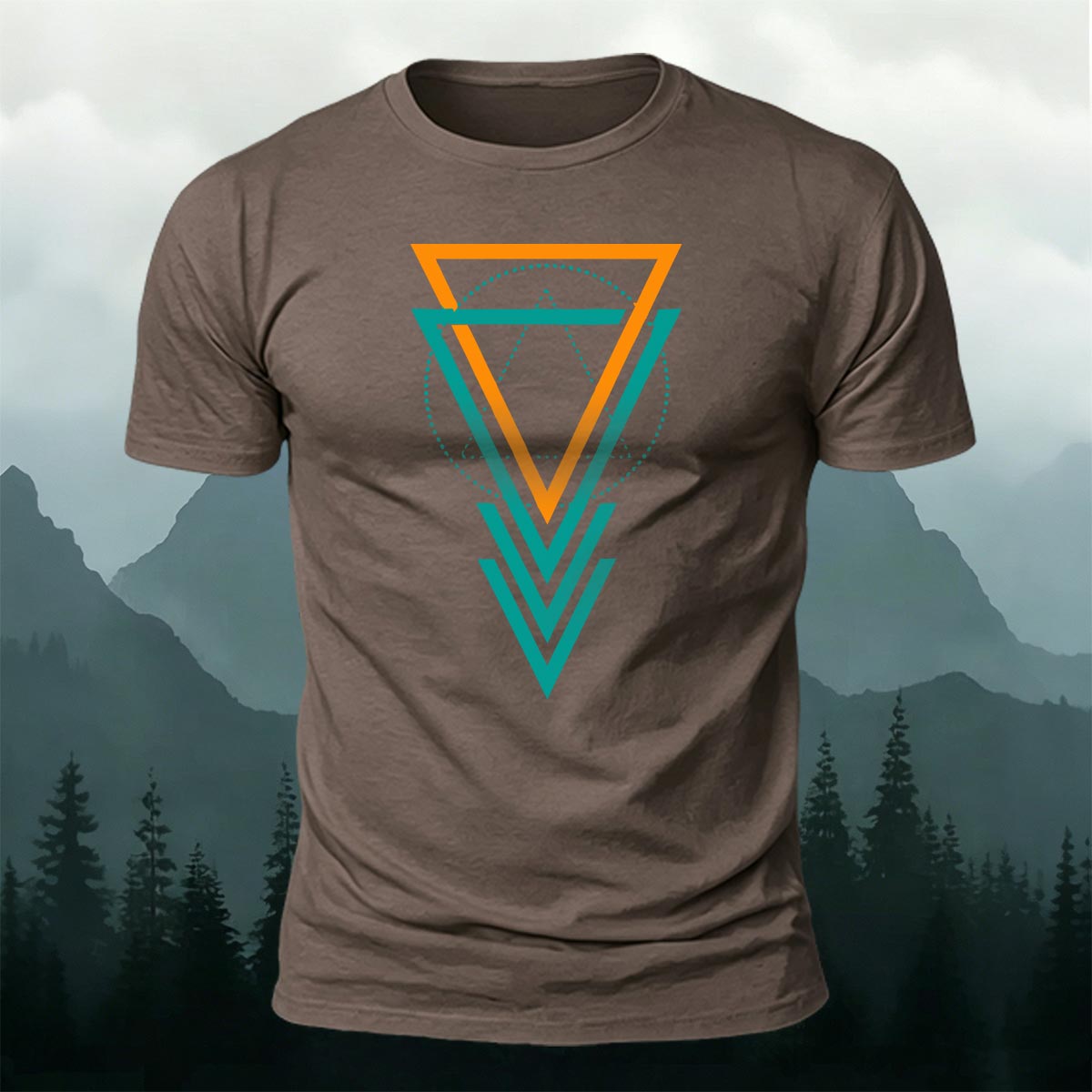 Geometric Pattern Casual Skin-Friendly Comfortable T-Shirt