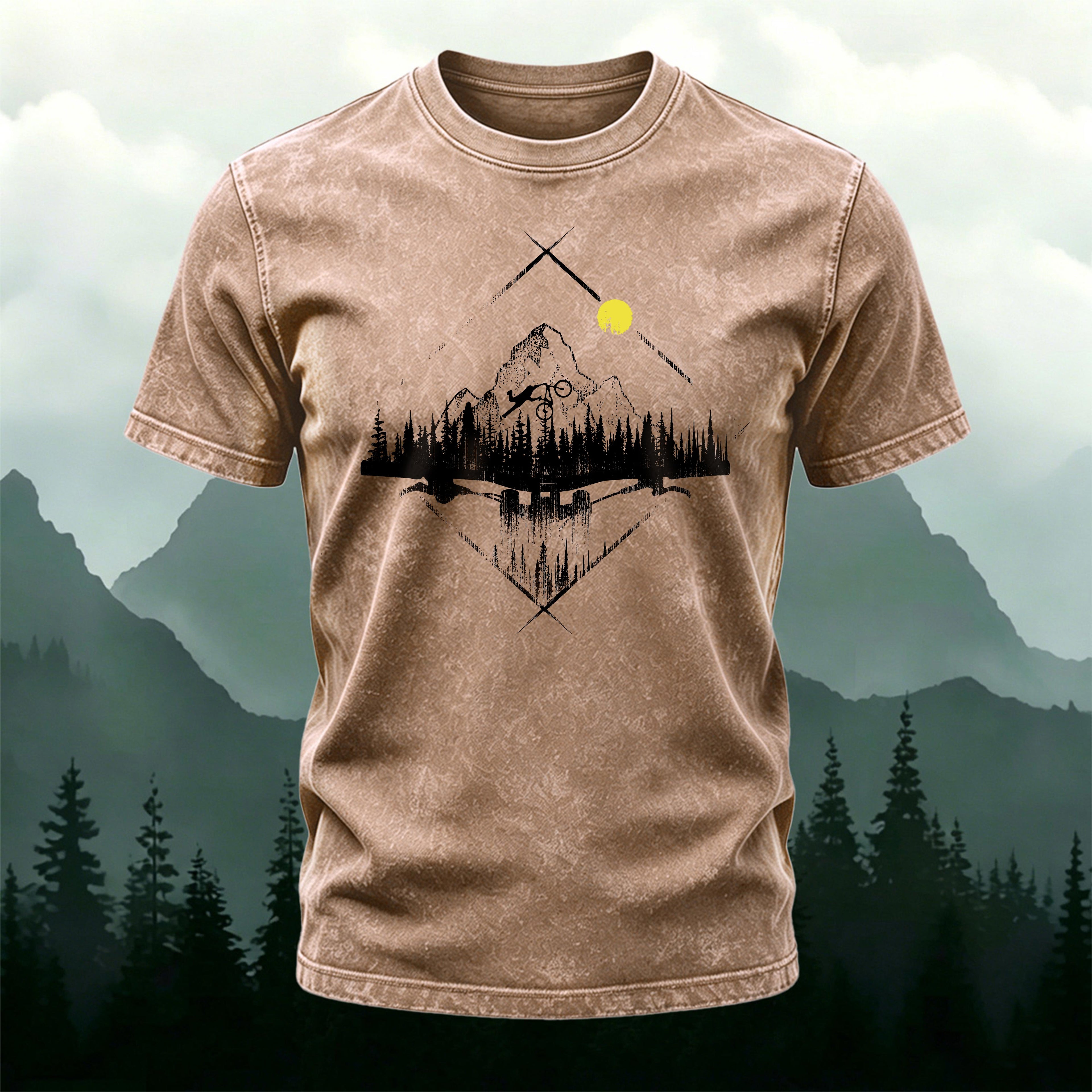 Mountain Cycling Printed Casual Breathable T-Shirt