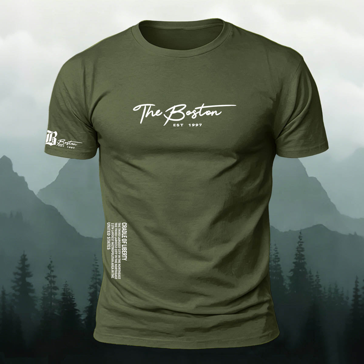 American Casual Streetwear Print Casual Cotton T-Shirt