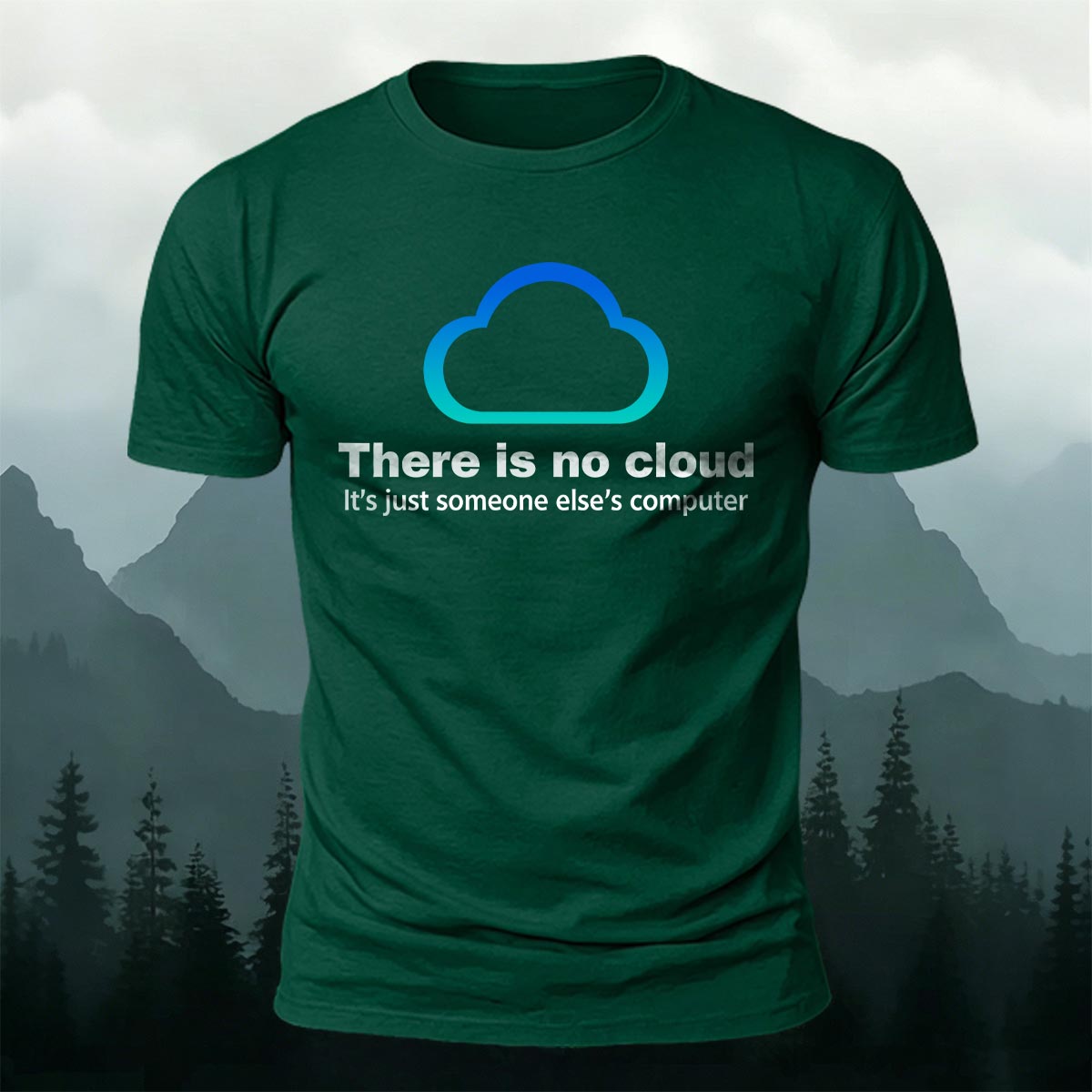 Fun Cloud Simple Creative 100% Cotton Casual T-Shirt