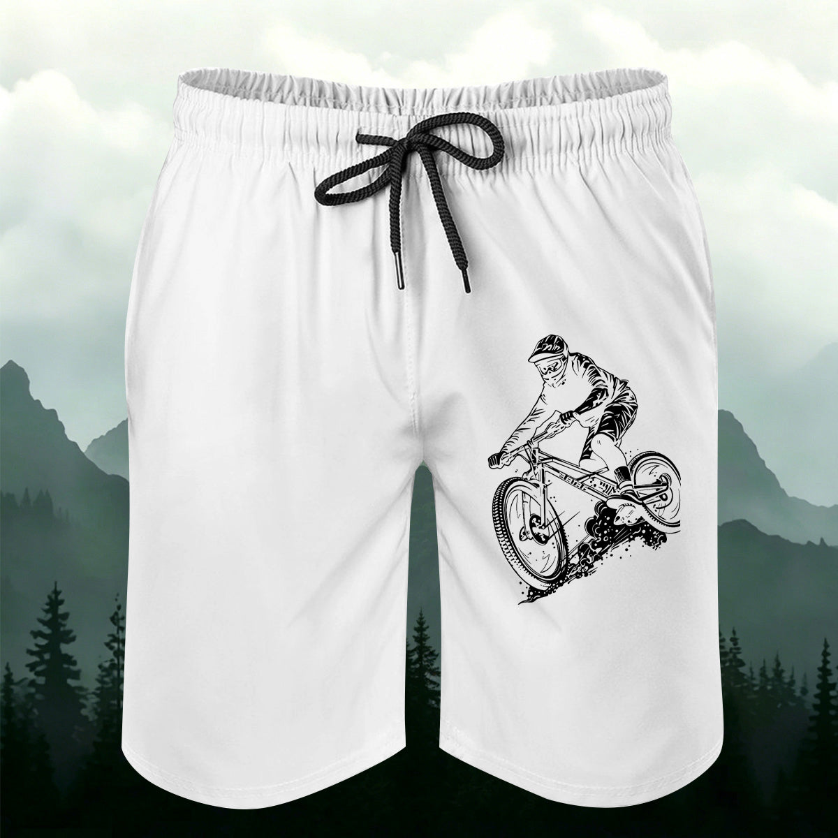 Cycling Print Outdoor Casual Comfortable Shorts