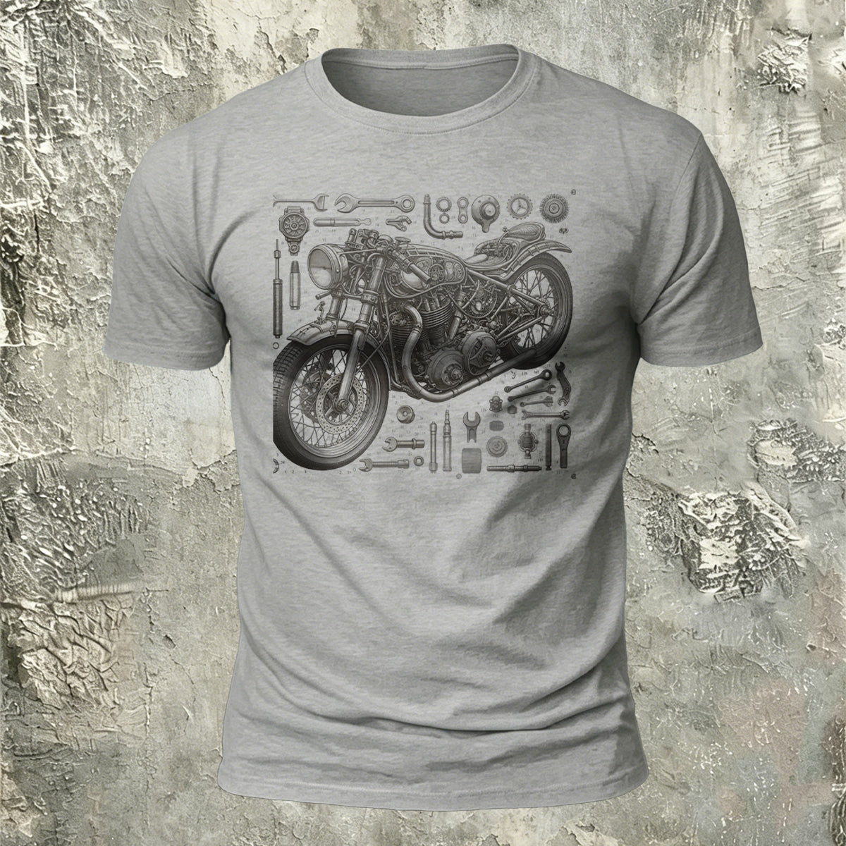 Motorcycle Repair Cool Skin-friendly Casual T-shirt