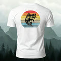 Fish Colorful Background Print Combed Cotton T-Shirt