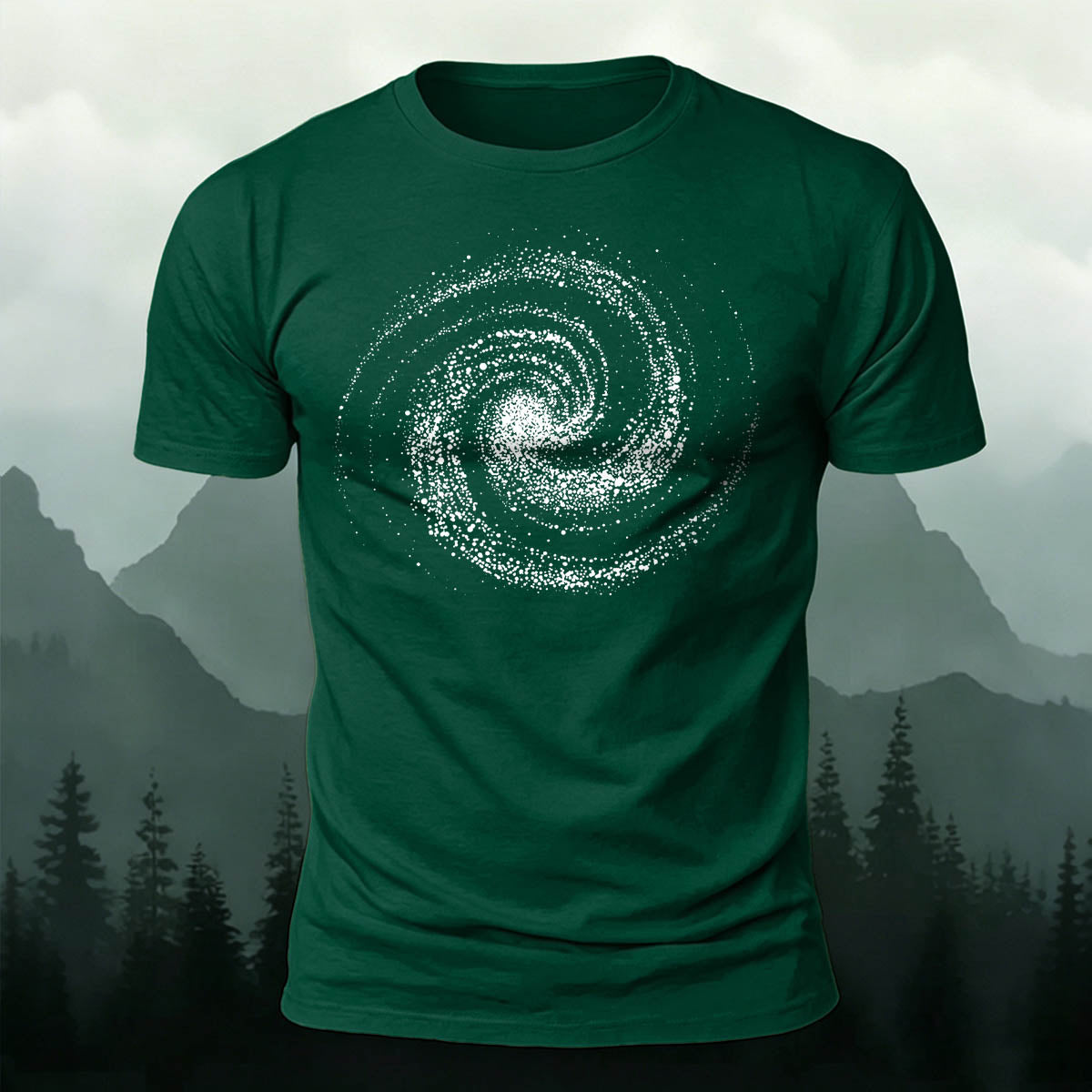 Minimalist Universe Print Casual 100% Cotton T-Shirt