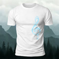 Music Note Print Casual Premium Cotton T-Shirt