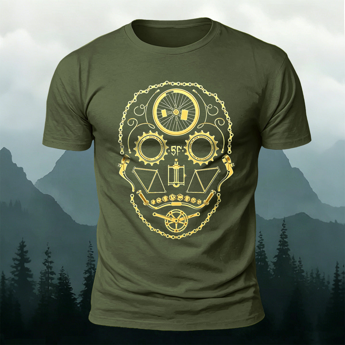 Fun Cycling Accessories Casual Skin-Friendly T-Shirt