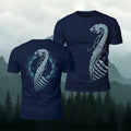 Sublimation Viking Dragon Pattern Fashion T-Shirt