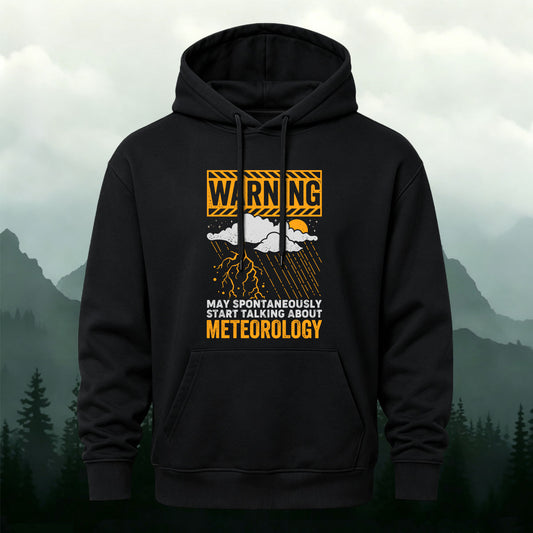Cotton Weather-Themed Print Casual Outdoor Sweatshirt