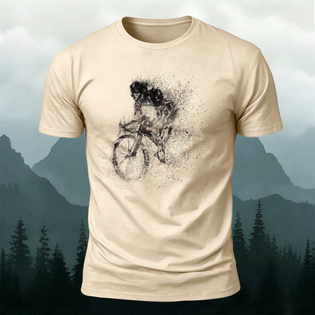 Cycling Graphic Casual Breathable Material T-Shirt
