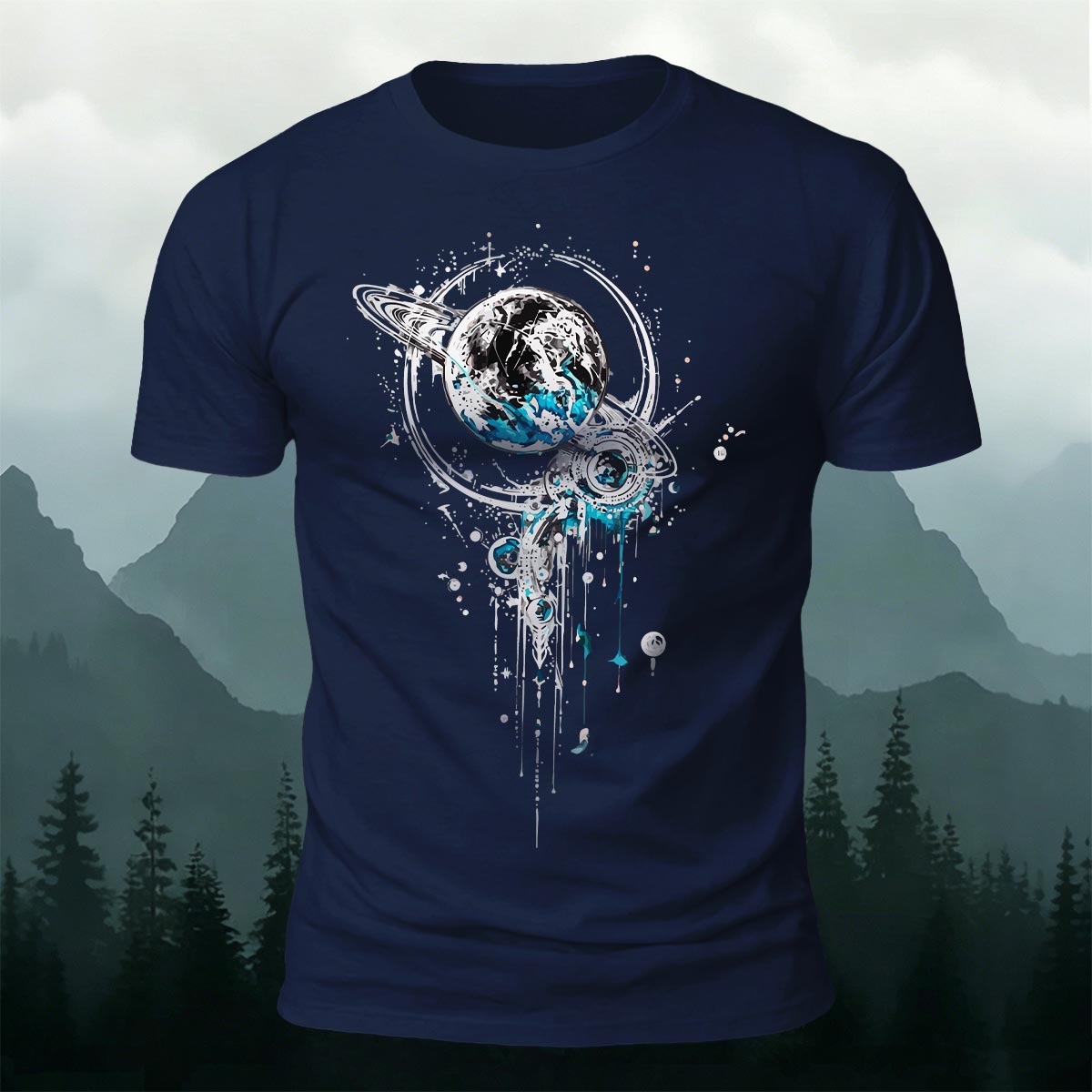 Tech Planet Fashion Print Casual Cotton T-Shirt