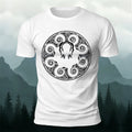Octopus Openwork Round-Neck Printed Outdoor Cotton T-Shirt