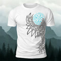 Giant Wolf Mythological Totem Print  Casual Cotton T-Shirt