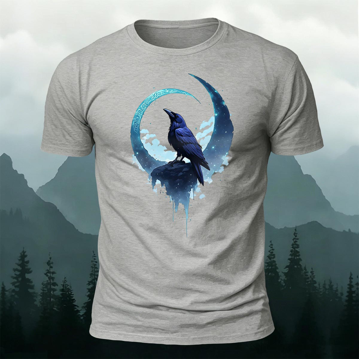 Bird Print Fashion Casual Premium Cotton T-Shirt
