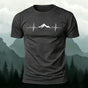 Minimalist Line Print Soft-touch Feel Comfortable T-shirt