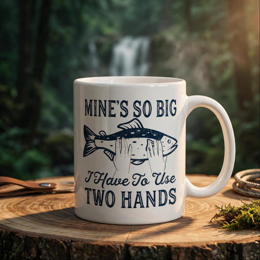 Ceramic Funny Fishing Graphic Mug