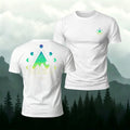 Artistic Pattern Trendy Premium Cotton Casual T-Shirt White