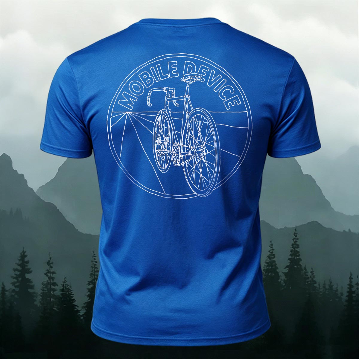 Simple Cycling Graphic Casual Premium Cotton T-Shirt
