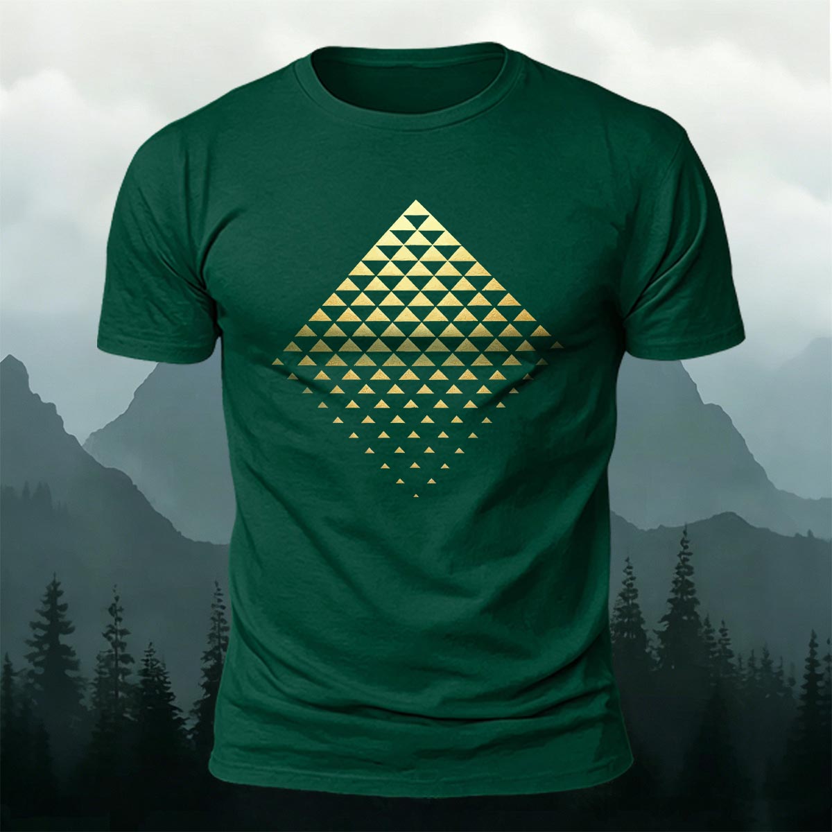 3D Geometric Print Casual T-Shirt