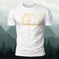 Fun Lines Pattern Minimalist Style Skin-friendly T-shirt White