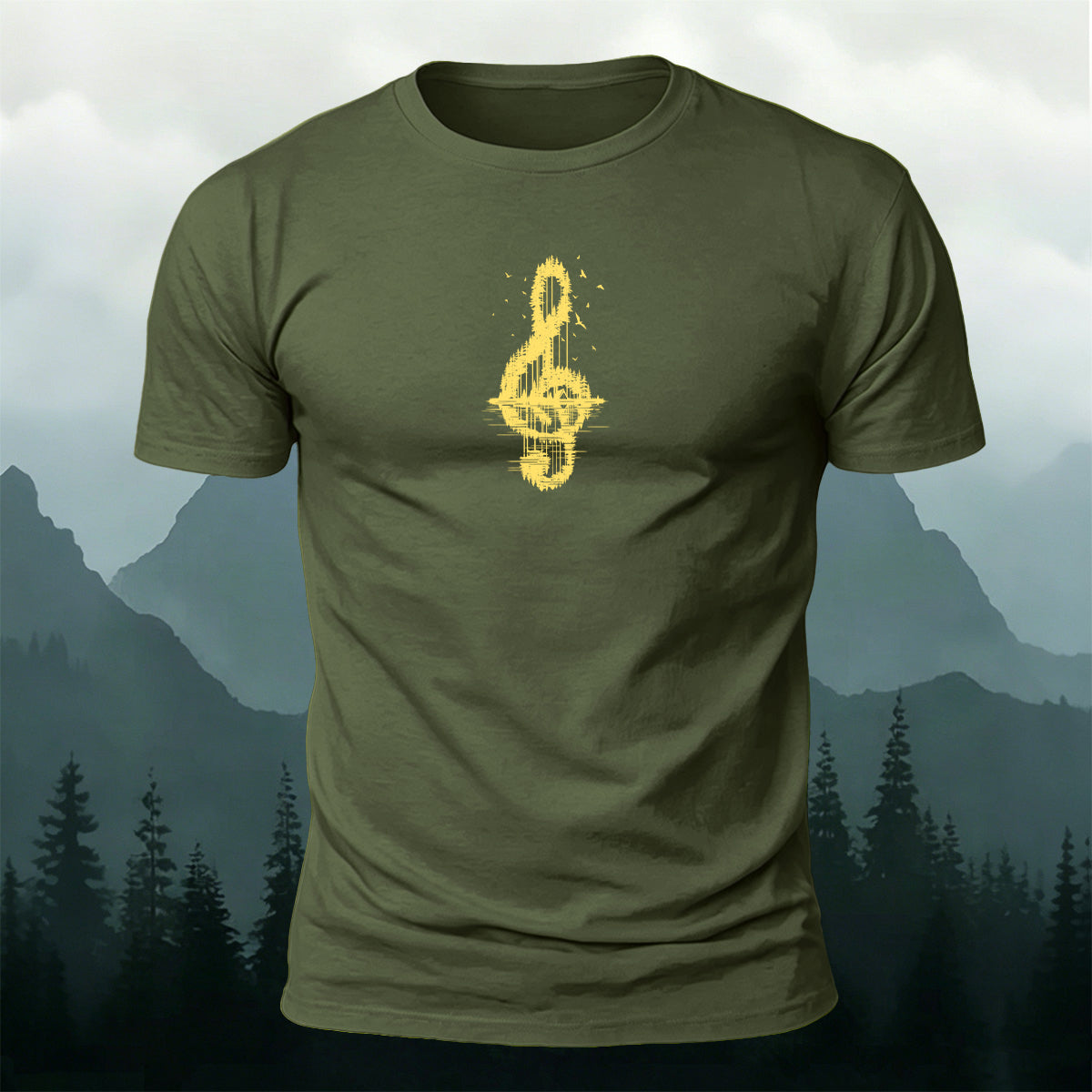 Trendy Note Print Comfortable Cotton T-Shirt