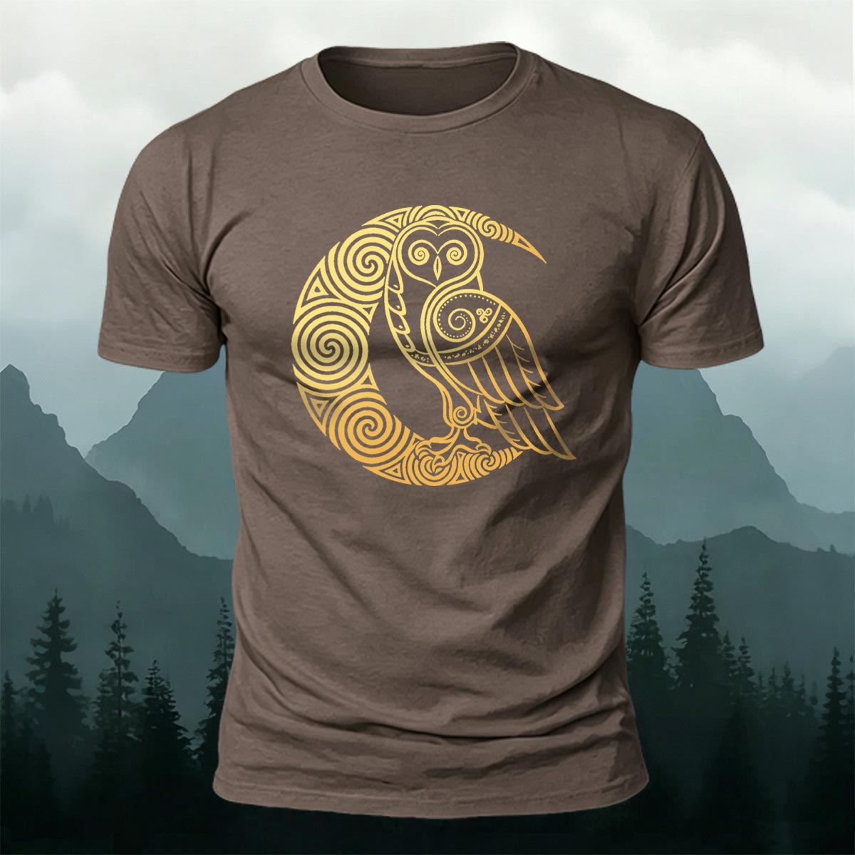 Cartoon Bird Pattern Breathable Material Casual T-shirt