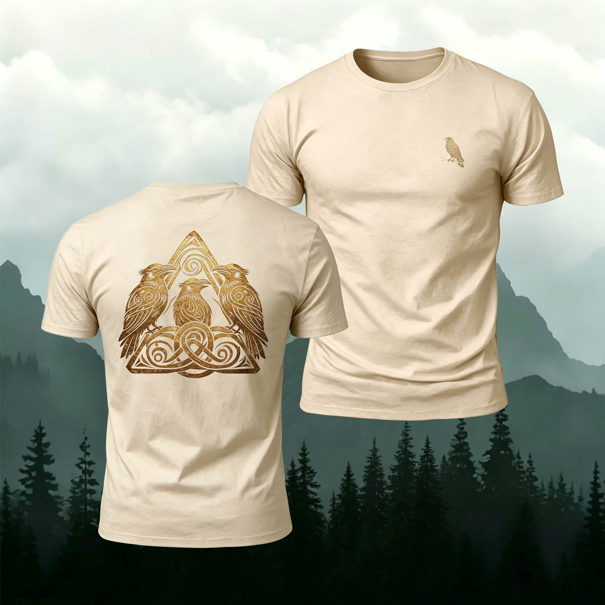 Simple Bird Graphic Casual Outdoor Breathable Tee