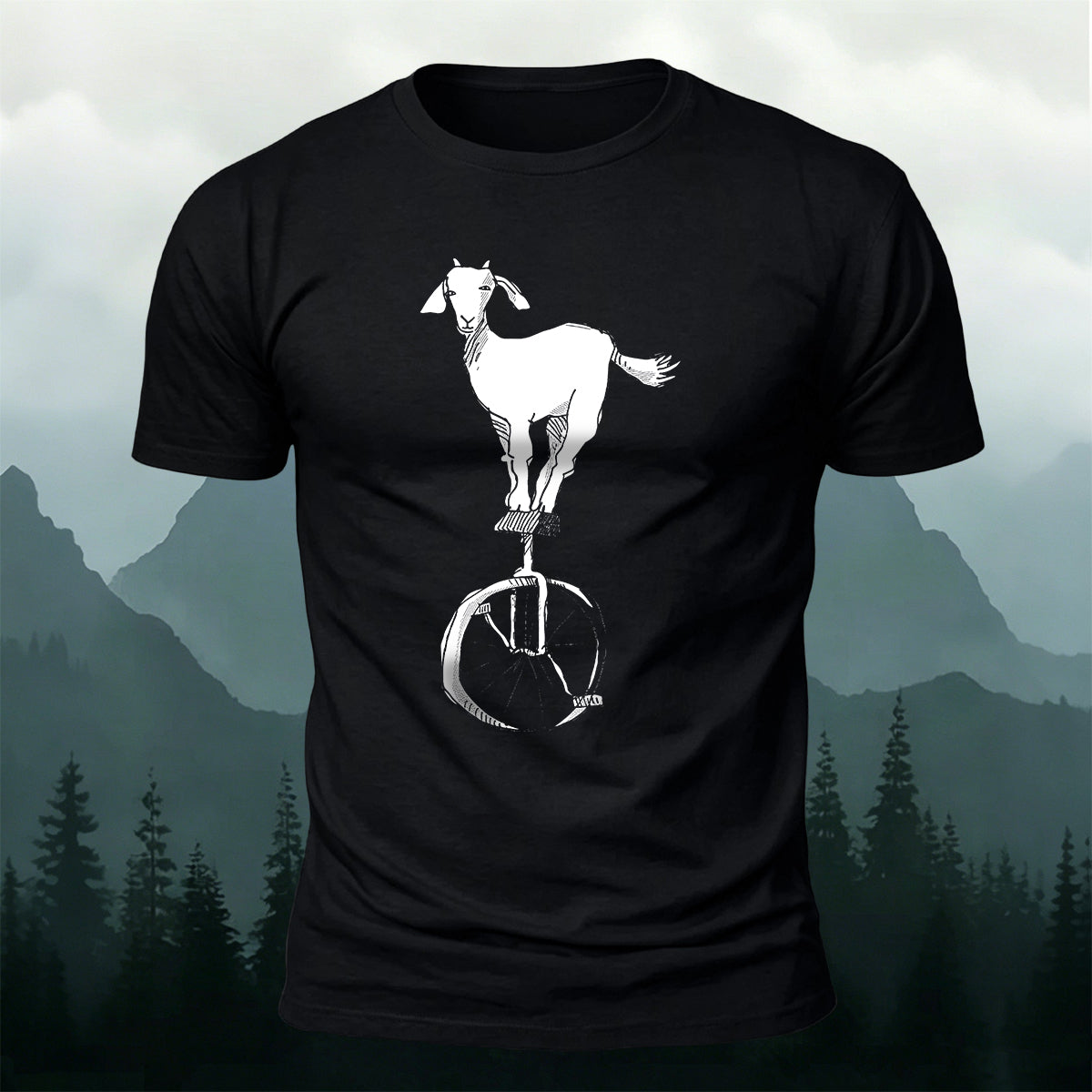 Goat Acrobatics Print Outdoor Versatile T-Shirt