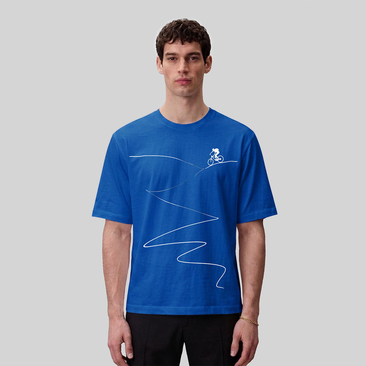 Cycling Minimalist Line Pattern Breathable Comfortable T-Shirt