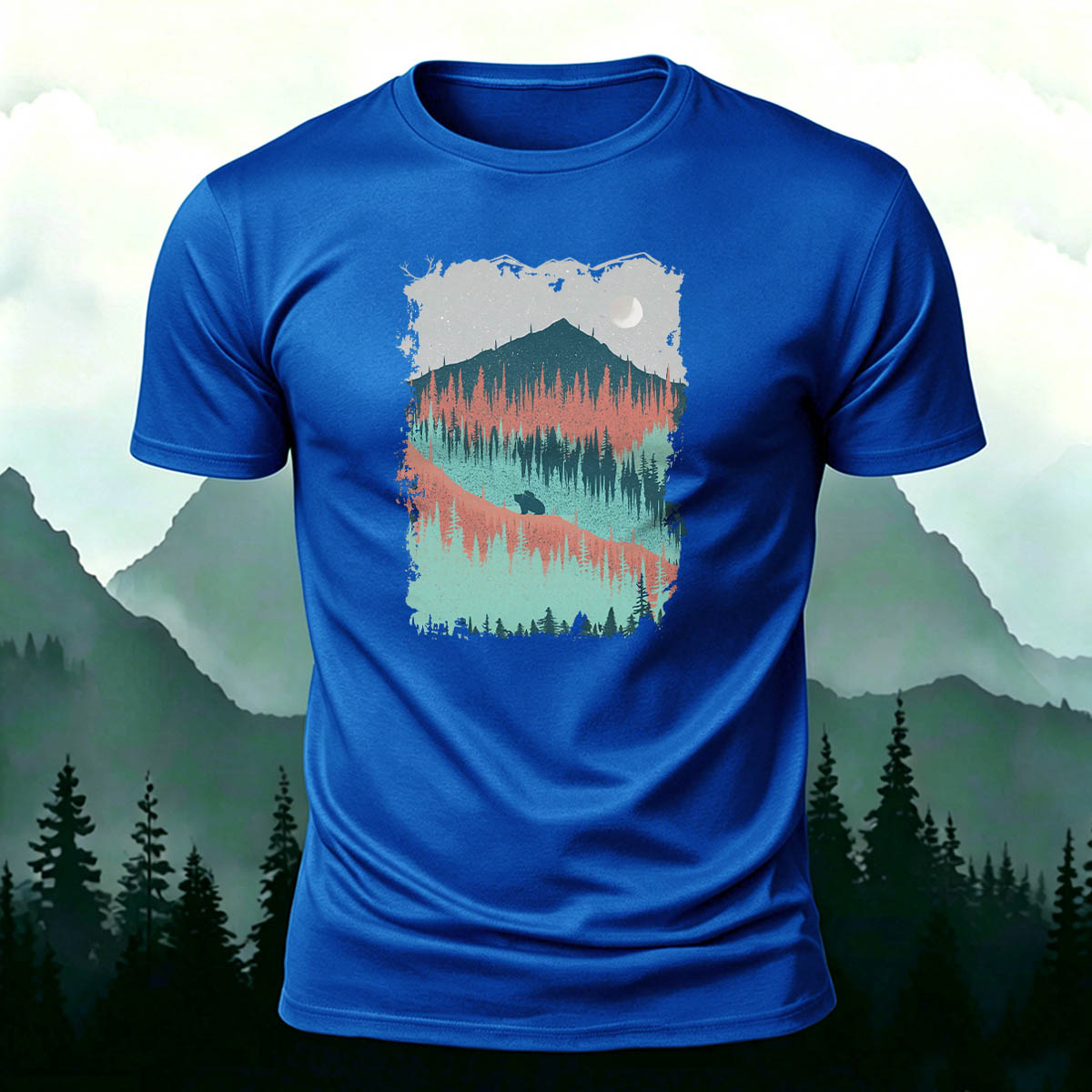 Mountain Outdoor Breathable Crew Neck T-Shirt