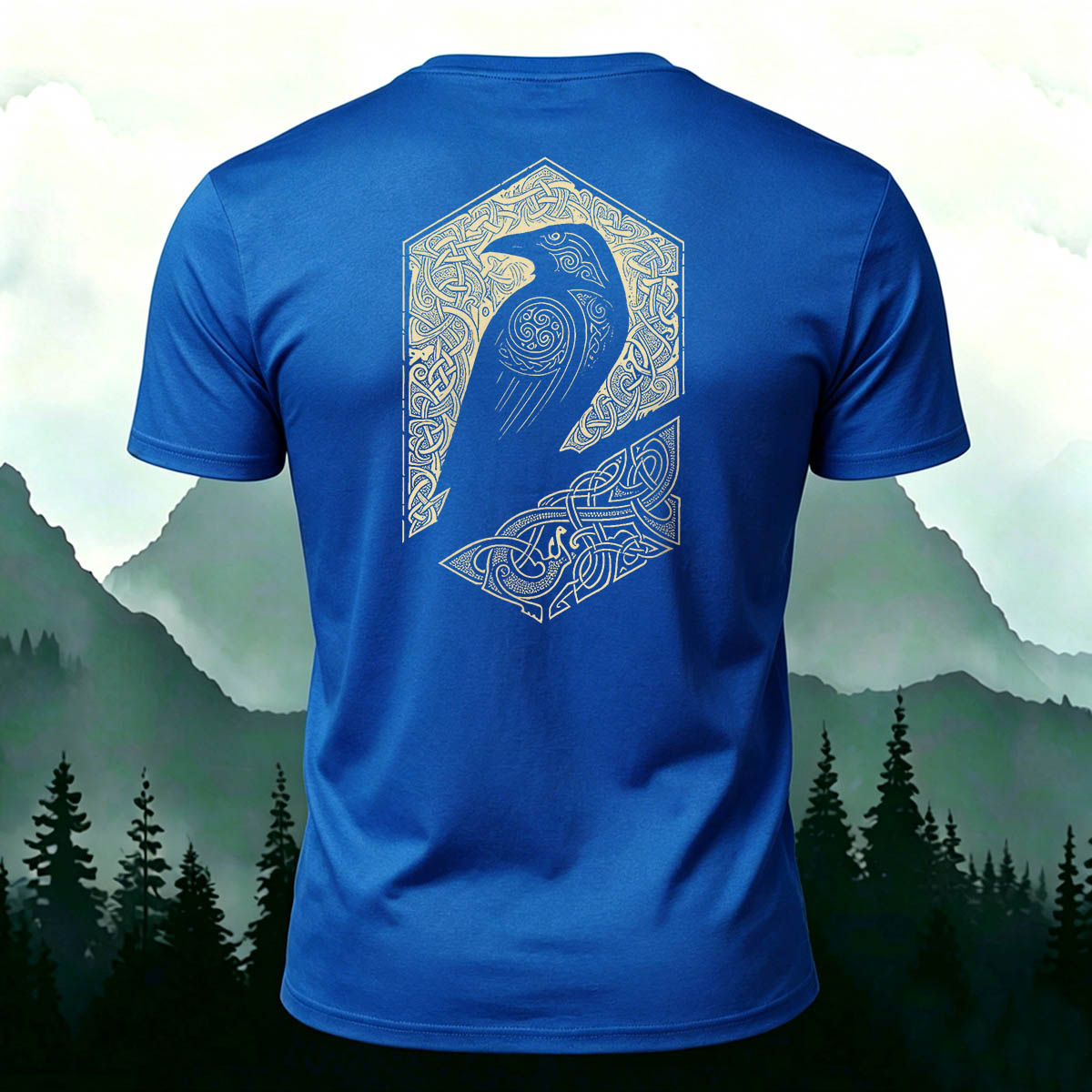 Mystic Totem Bird Casual Premium Cotton T-Shirt
