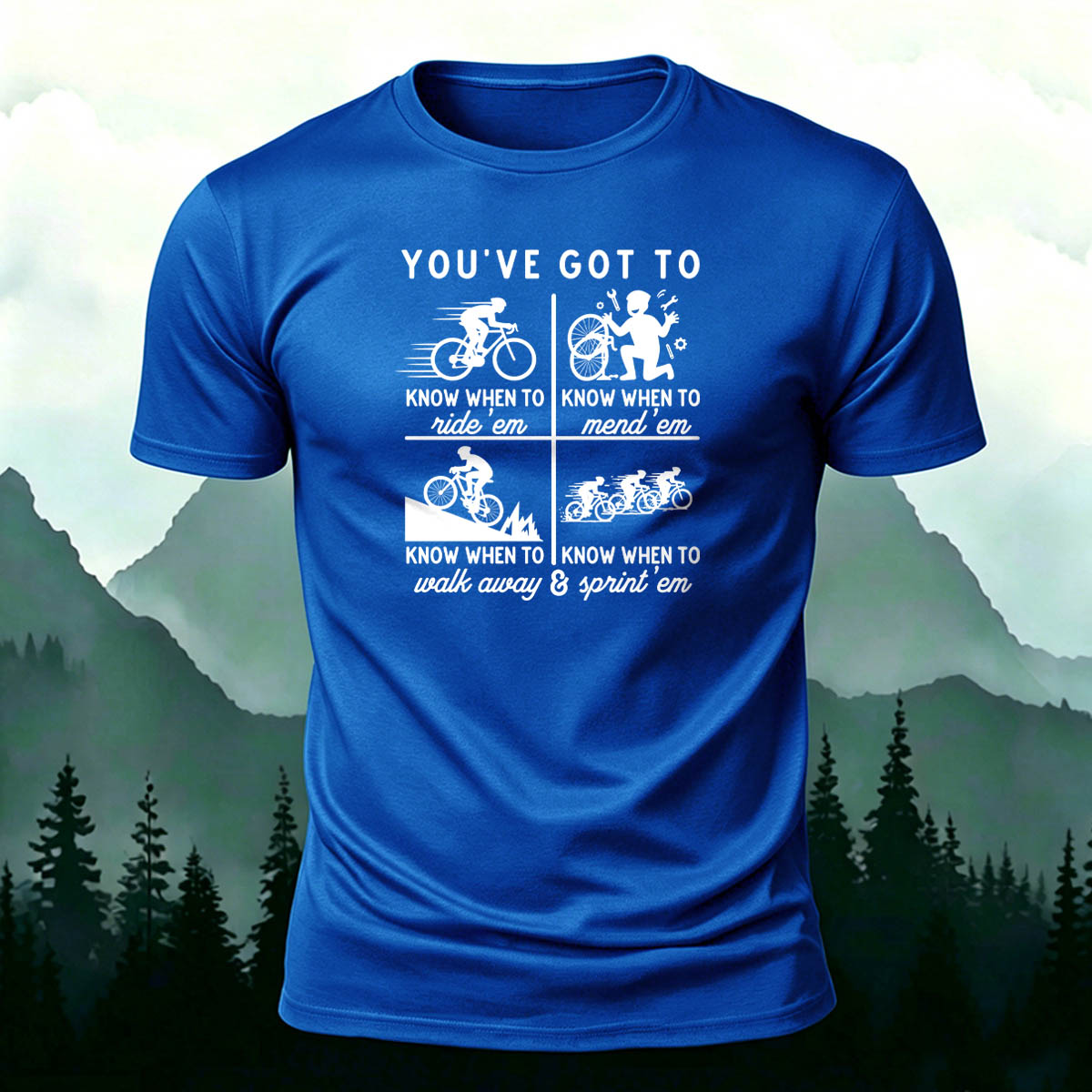 100% Cotton Riding Graphic Casual Daily Tee