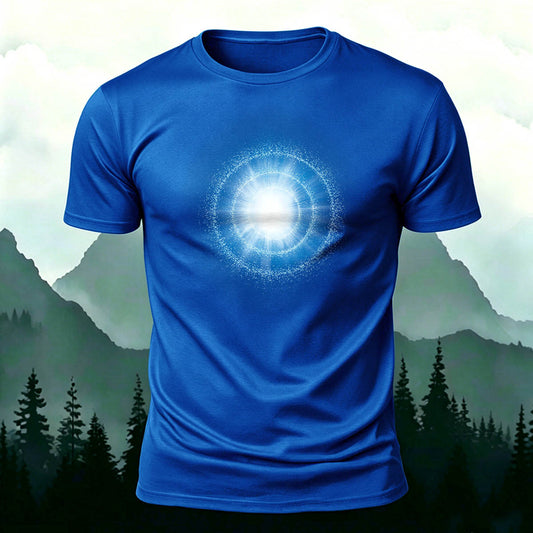 DTG Shining Star Pattern Art Casual T-Shirt