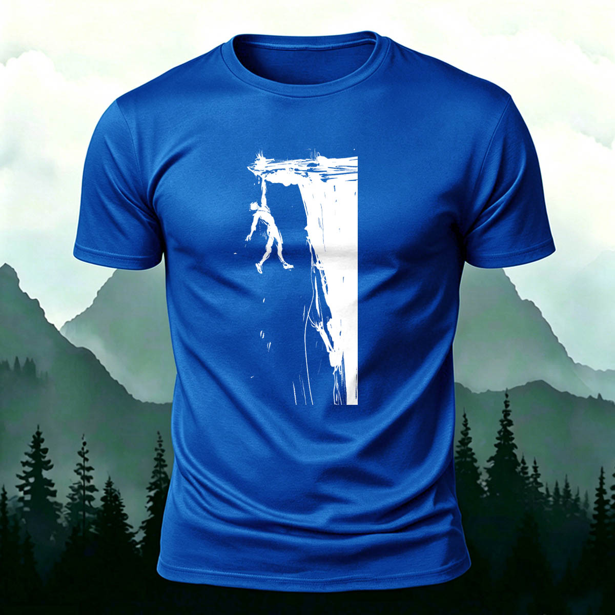 Rock Climbing Adventure Casual Outdoor Cotton T-Shirt