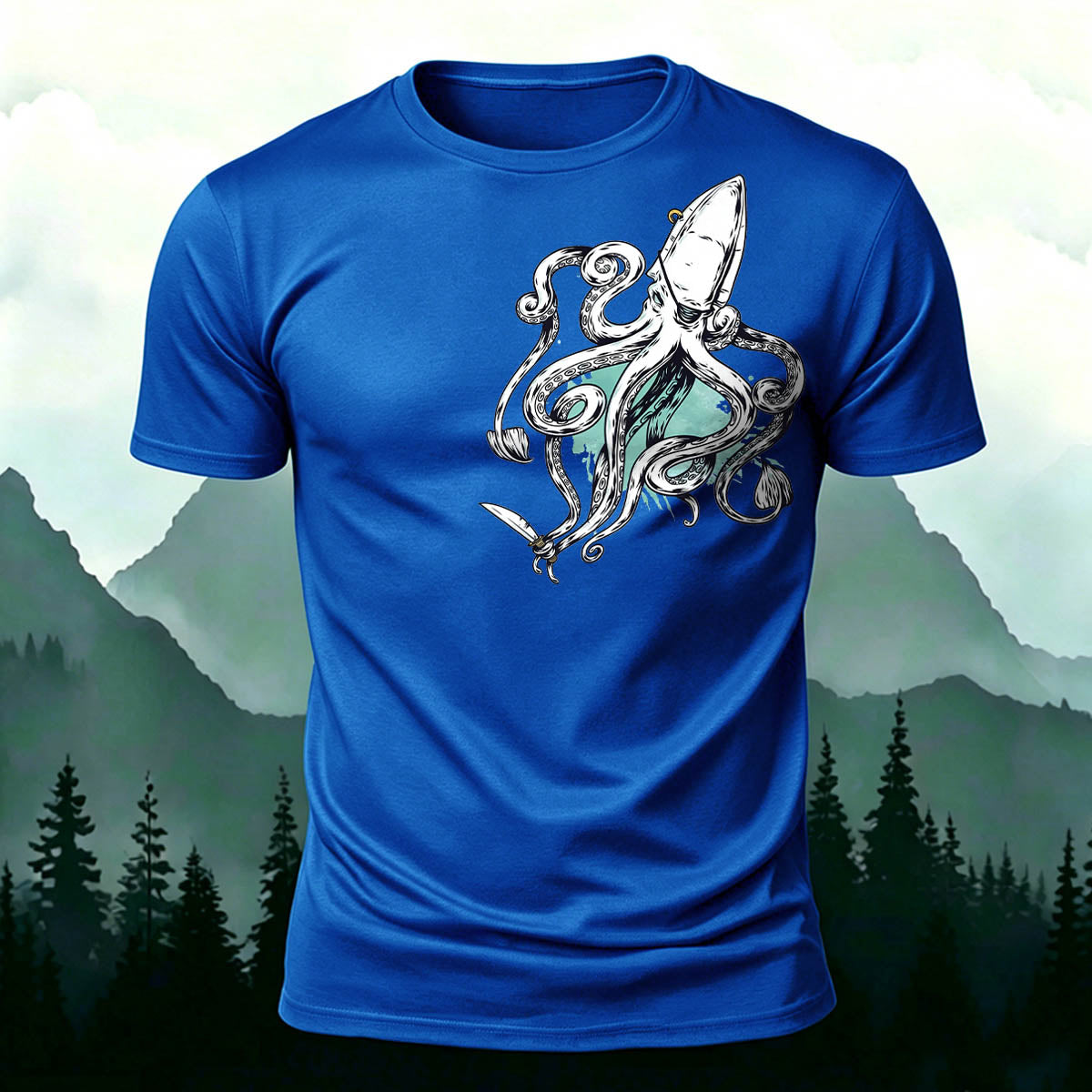 Retro Squid Outdoor Soft Breathable T-Shirt