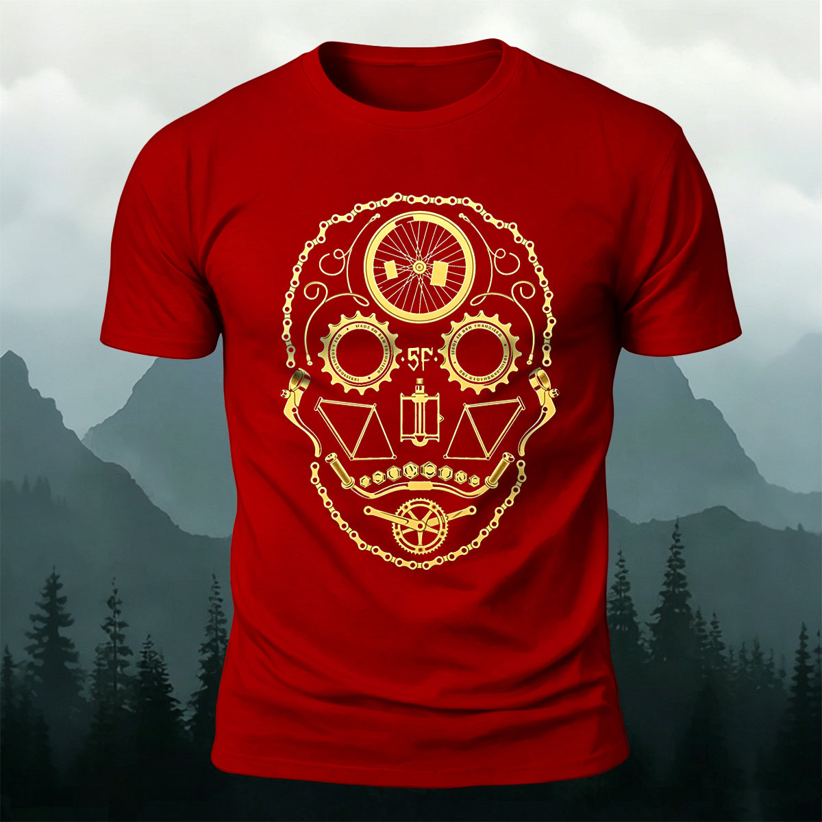 Fun Cycling Accessories Casual Skin-Friendly T-Shirt