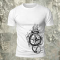 Nautical Graphic Premium Cotton Crew Neck T-Shirt