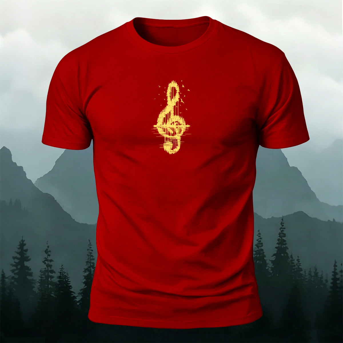 Trendy Note Print Comfortable Cotton T-Shirt