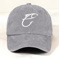 Minimalist and Creative Fishing-Themed Casual Washed Duck Bill Cap